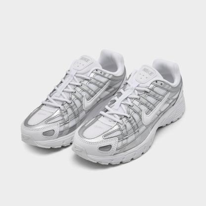Big Kids' Nithtke P-6000 Casual Shoes - White/Photon Dust - Both shoes facing left