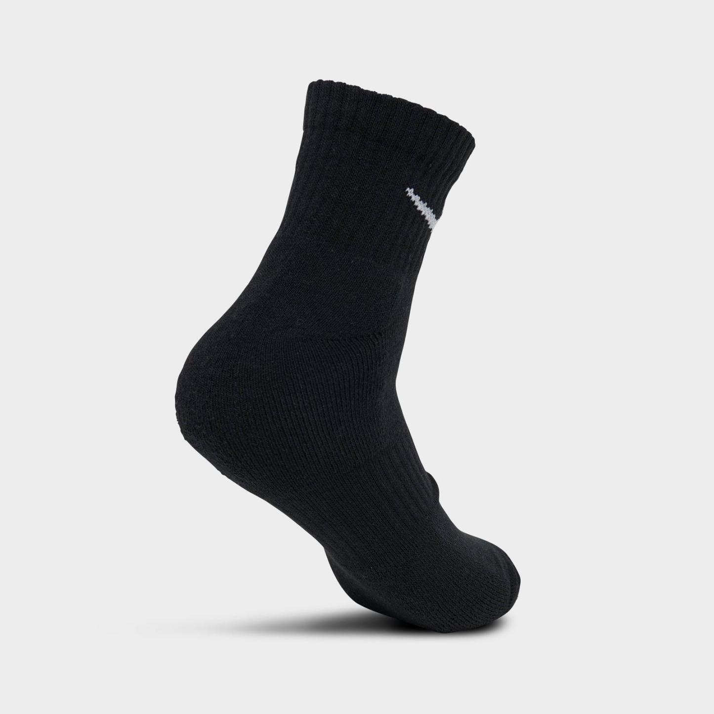 Nike Everyday Cushioned Training Ankle Socks (3-Pack) - Black/White