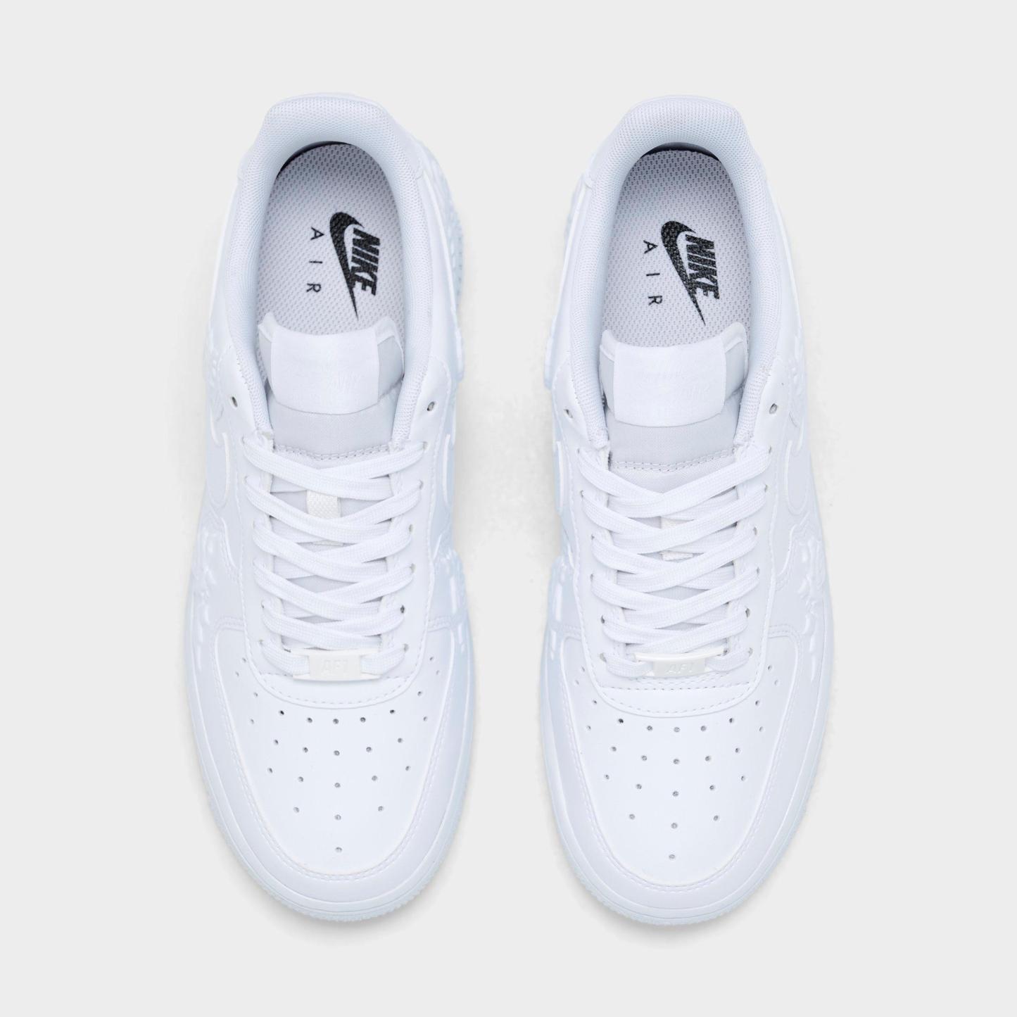 Women's Nithtke Air Force 1 '07 SE Casual Shoes - White/Black - Top view