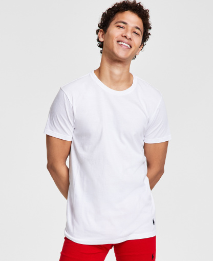 Polo Ralph Lauren Men's 3-Pack Classic Undershirts - White