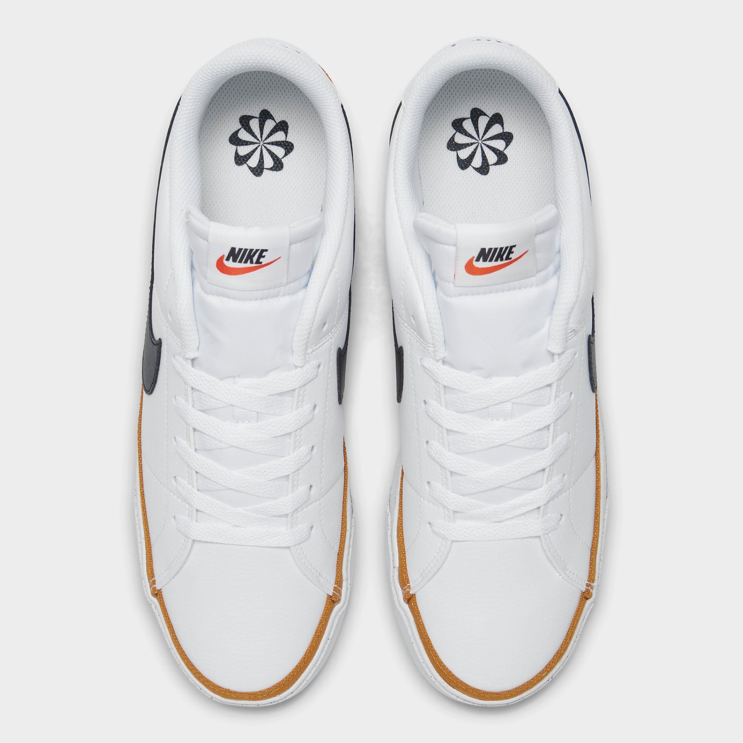 Men's Nithtke Court Legacy Next Nature Casual Shoes - White/Desert Ochre/Black - Top view