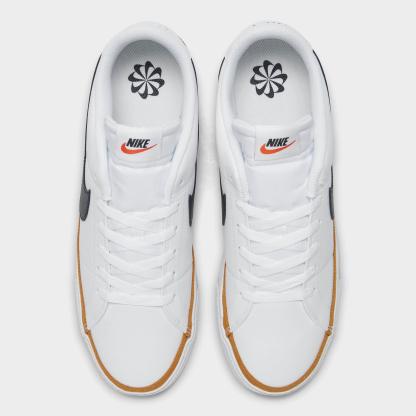 Men's Nithtke Court Legacy Next Nature Casual Shoes - White/Desert Ochre/Black - Top view