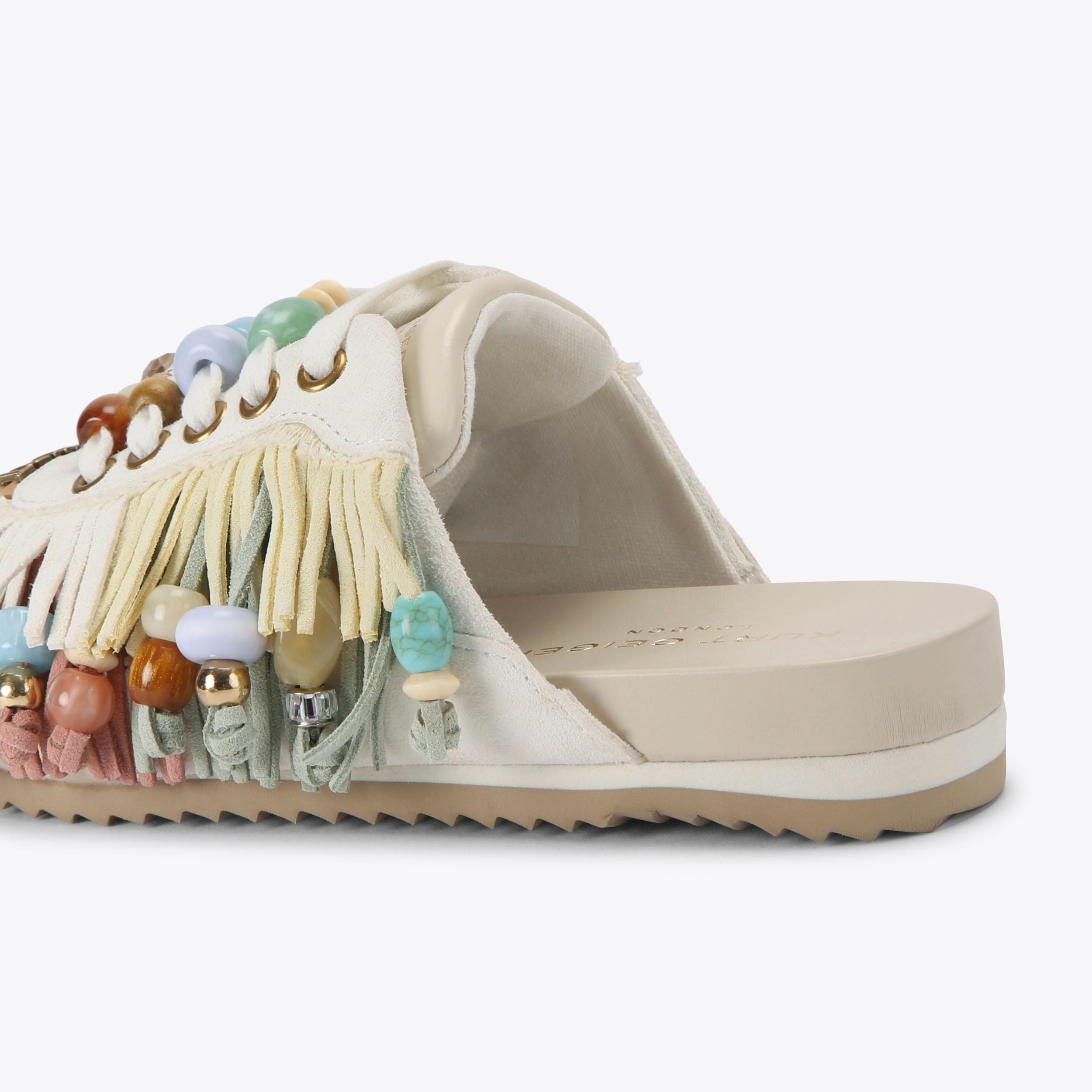 Kurt Geiger London Islington P Fringe Mule - Beige - view 4