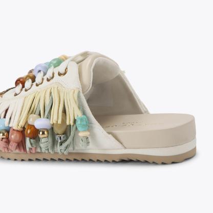 Kurt Geiger London Islington P Fringe Mule - Beige - view 4