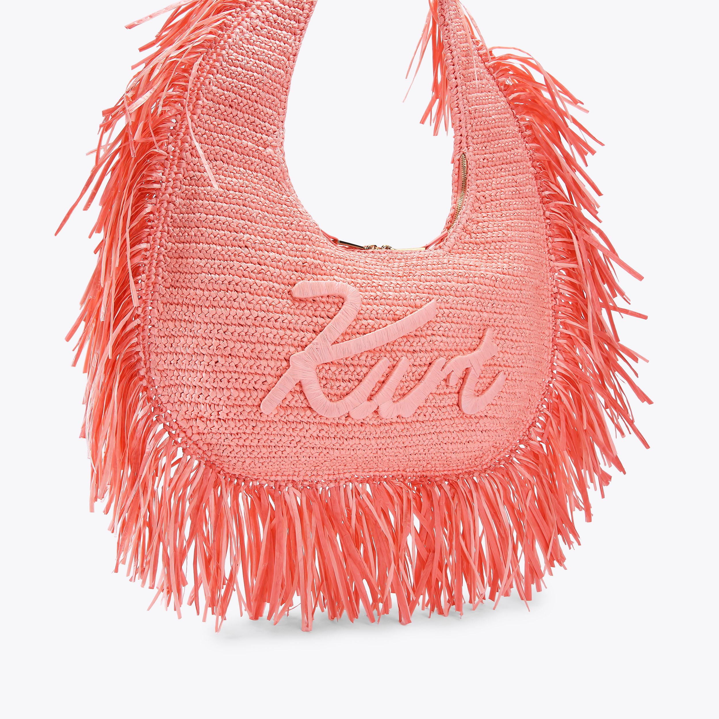 Kurt Geiger London Large Kurt Hobo Fringe Bag - Pink - view 3