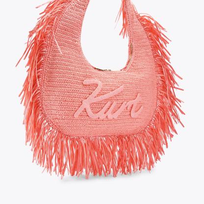 Kurt Geiger London Large Kurt Hobo Fringe Bag - Pink - view 3