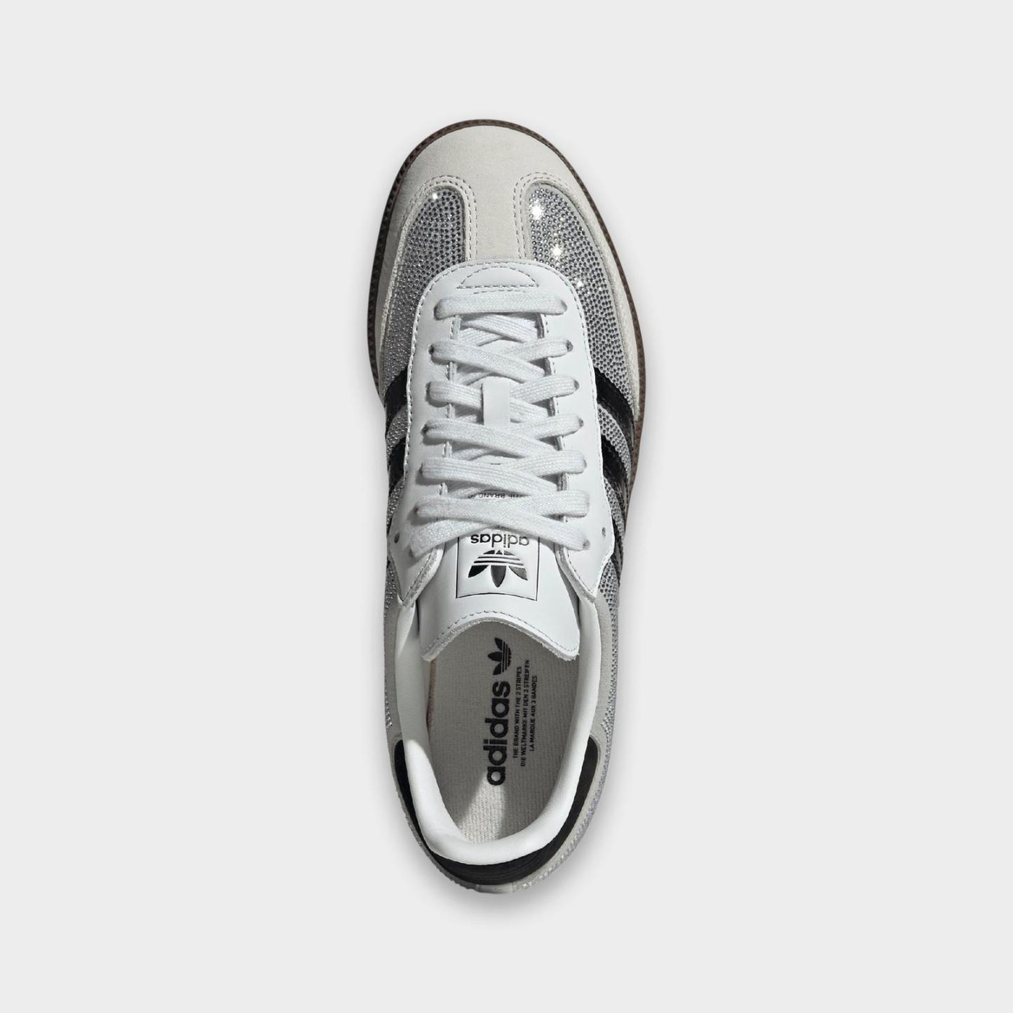 Women's adidas Originals Samba OG SE Casual Shoes - Crystal White/Core White/Silver Metallic - view 5