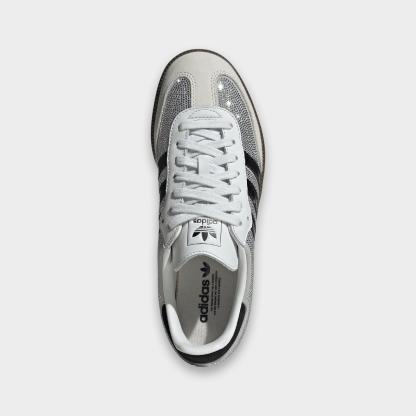 Women's adidas Originals Samba OG SE Casual Shoes - Crystal White/Core White/Silver Metallic - view 5