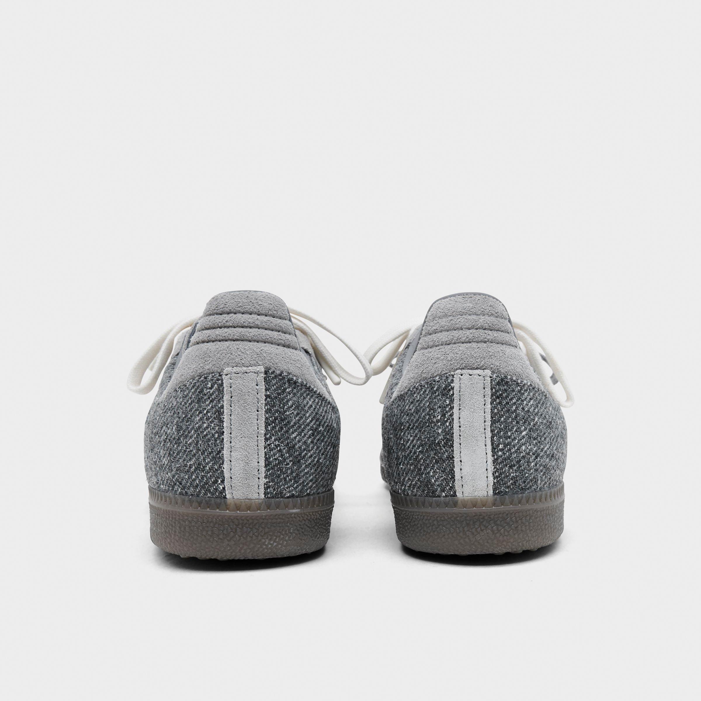 Women's adidas Originals Samba OG Casual Shoes - Part 5 - Grey/Off White/Gum - Back view
