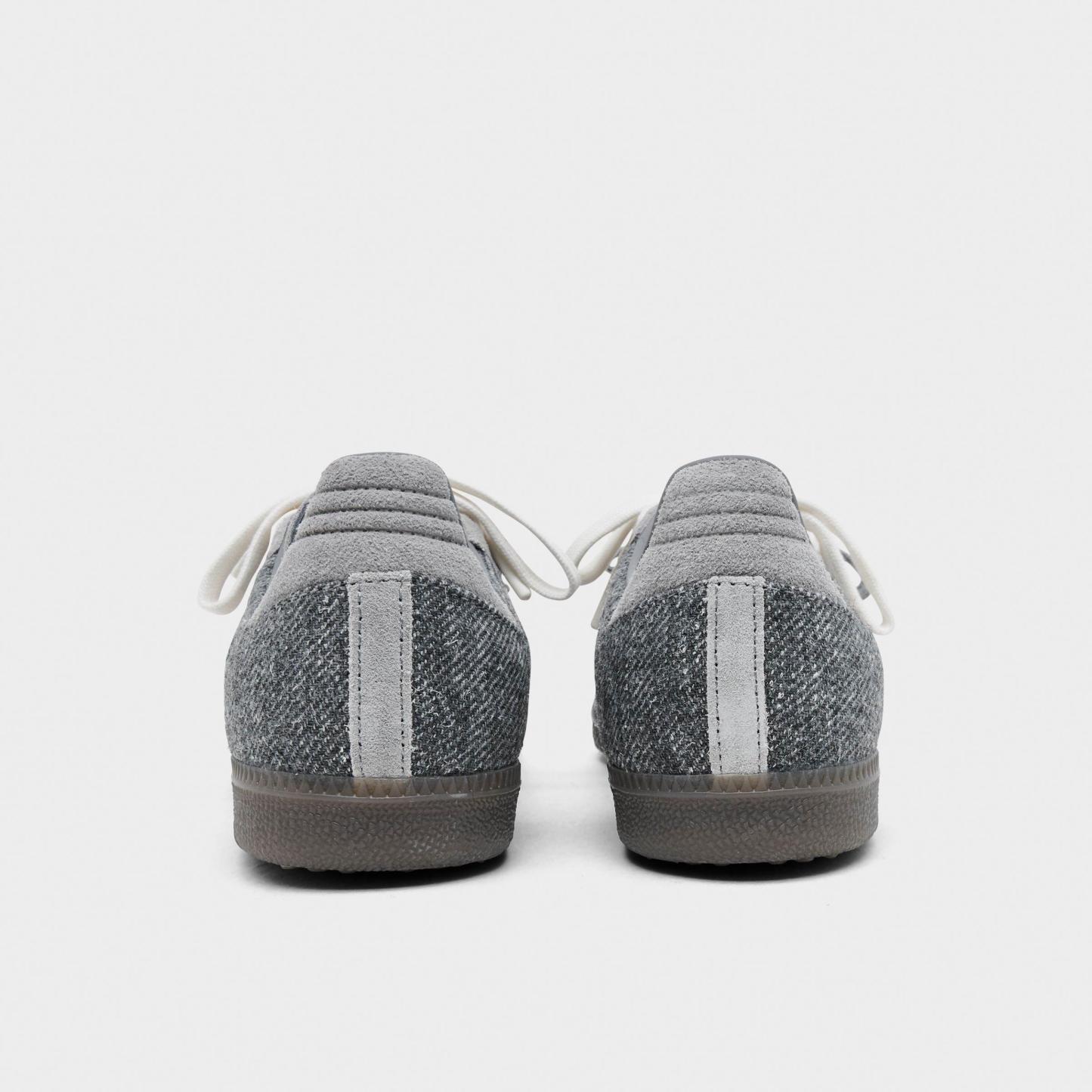 Women's adidas Originals Samba OG Casual Shoes - Part 5 - Grey/Off White/Gum - Back view
