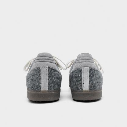 Women's adidas Originals Samba OG Casual Shoes - Part 5 - Grey/Off White/Gum - Back view