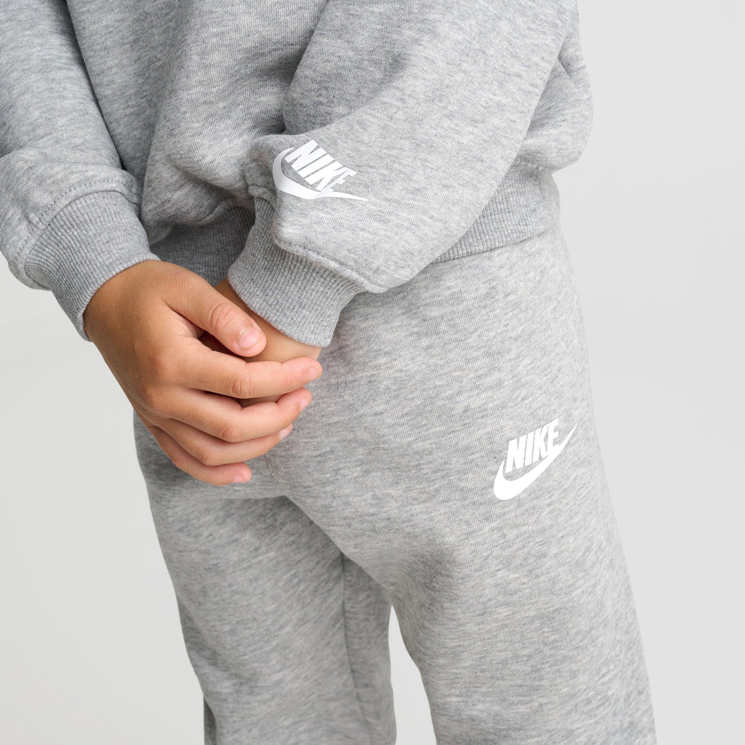 Little Kids' Nithtke Chenille Crewneck Sweatshirt and Jogger Pants Set - Dark Grey Heather