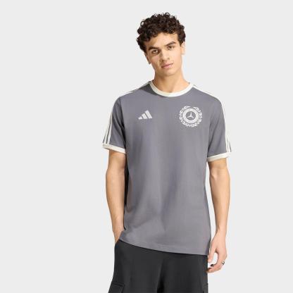 Men's adidas Mercedes-AMG Petronas F1 Team Silver Arrows Icon T-Shirt - Granite/Off White