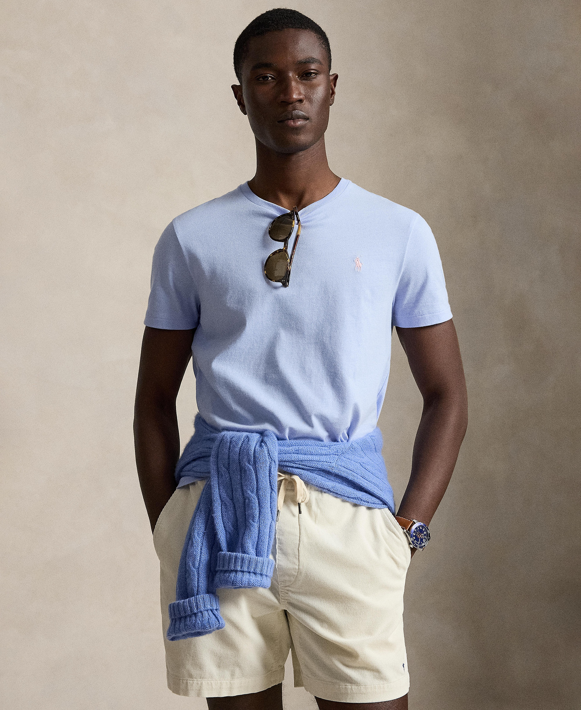 Polo Ralph Lauren Men's Crewneck T-Shirt - Pebble Blue