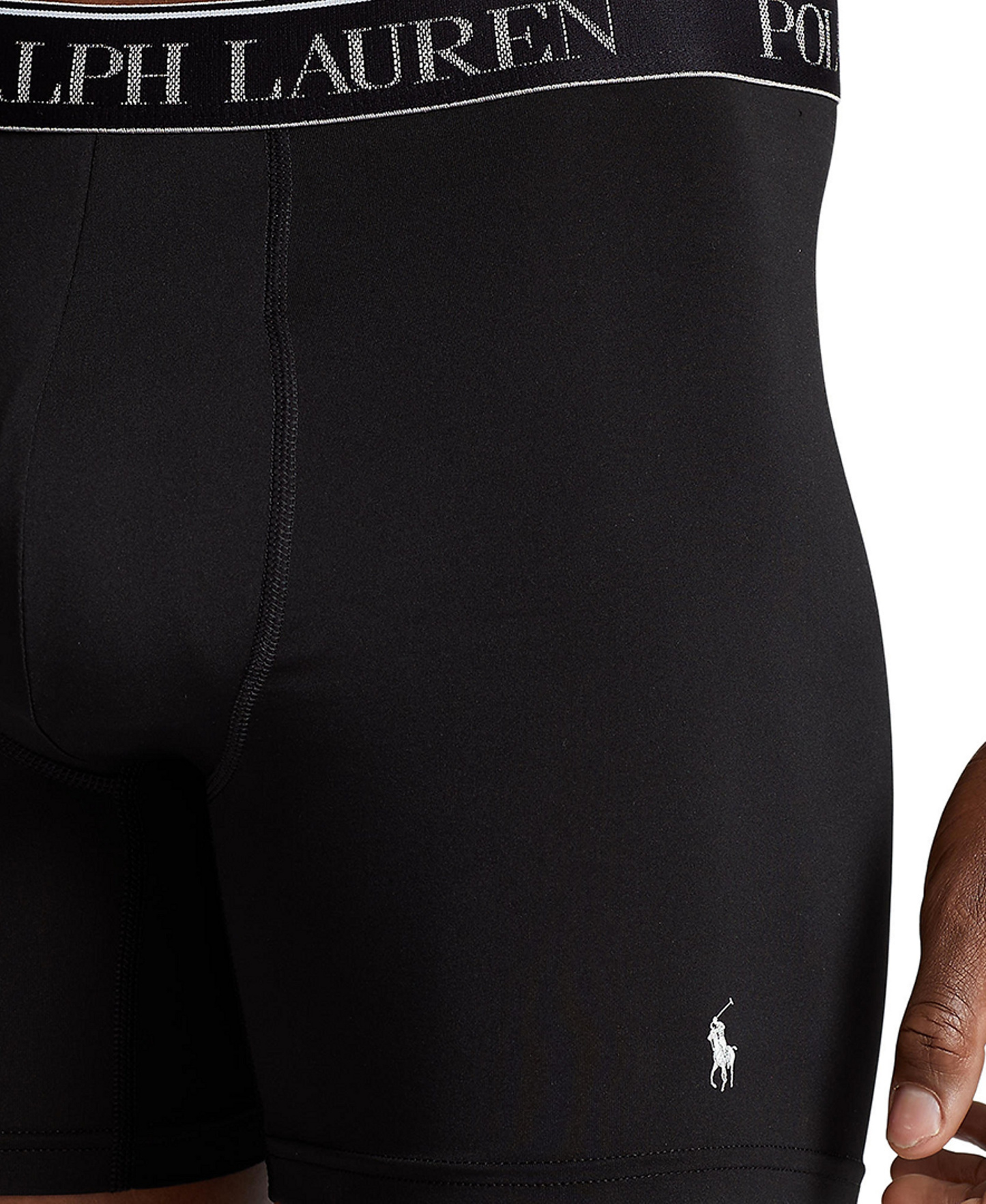 Polo Ralph Lauren Men's 5-Pack Stretch Classic Fit Boxer Briefs - Assorted Blue/Black/Grey