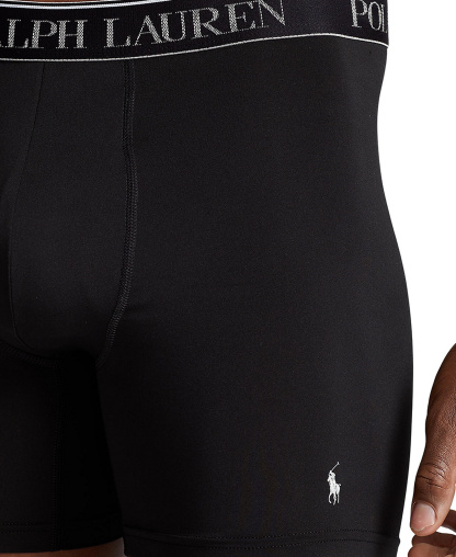 Polo Ralph Lauren Men's 5-Pack Stretch Classic Fit Boxer Briefs - Assorted Blue/Black/Grey