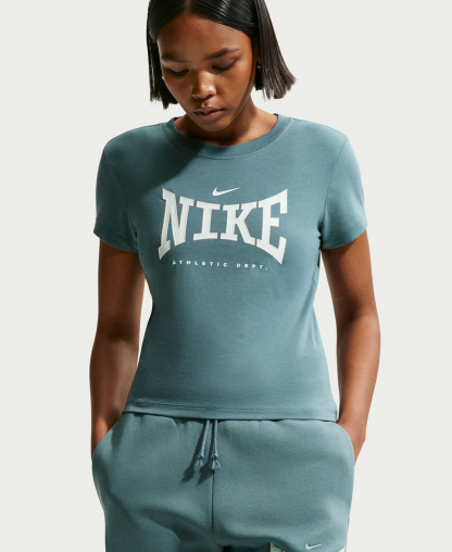 Nike Women's Sportswear Phoenix Fleece High-Waisted Wide-Leg Pants - Mineral Slate/Barely Green