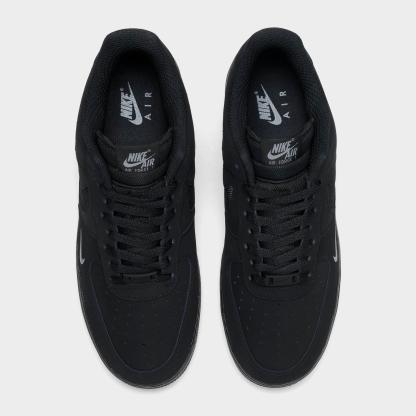 Men's Nithtke Air Force 1 '07 LV8 Casual Shoes - Part 2 - Black/Cool Grey/Cool Grey - Top view