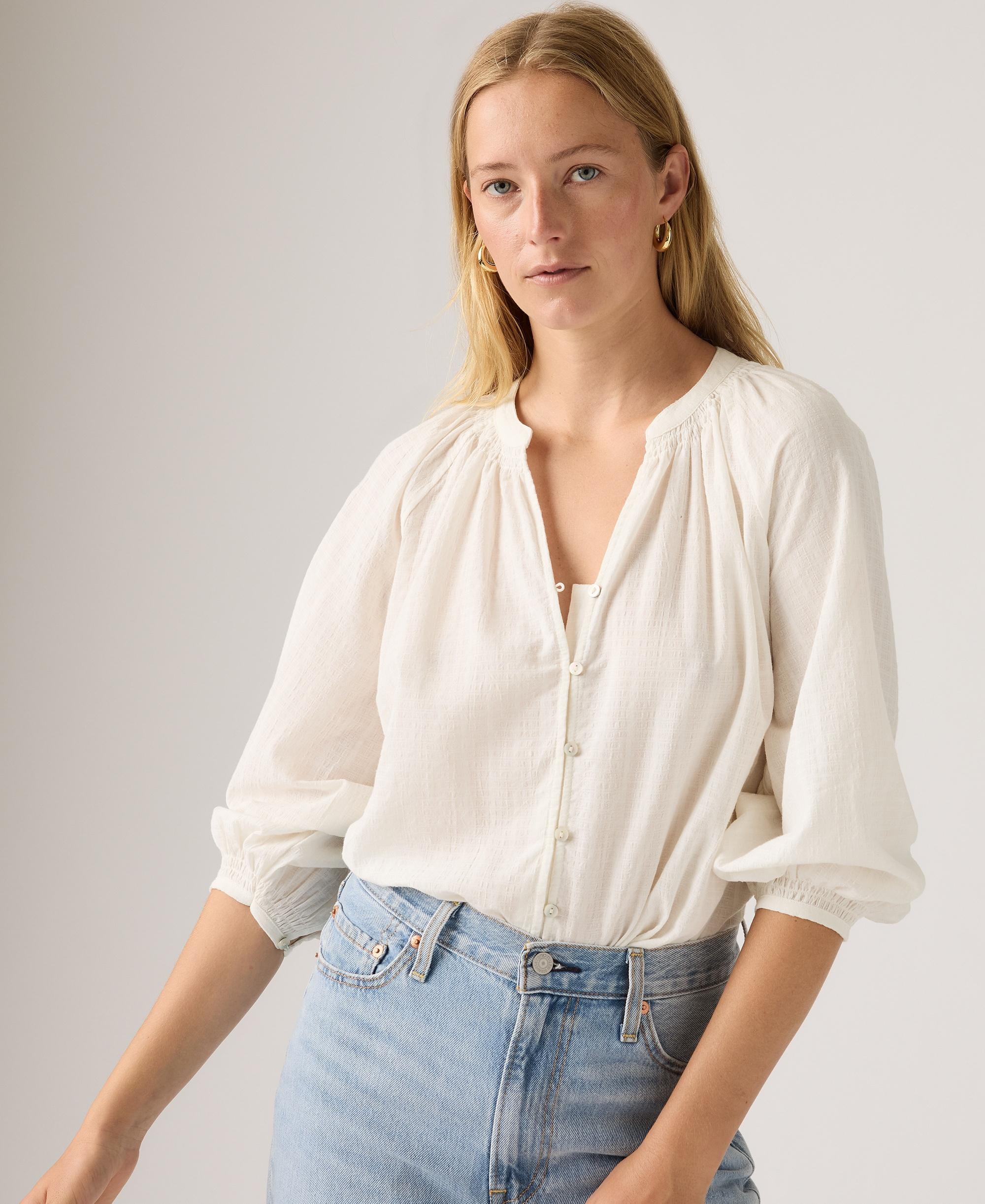 Levi's Women's Phoebe V-Neck Top - Sugar Swizzle