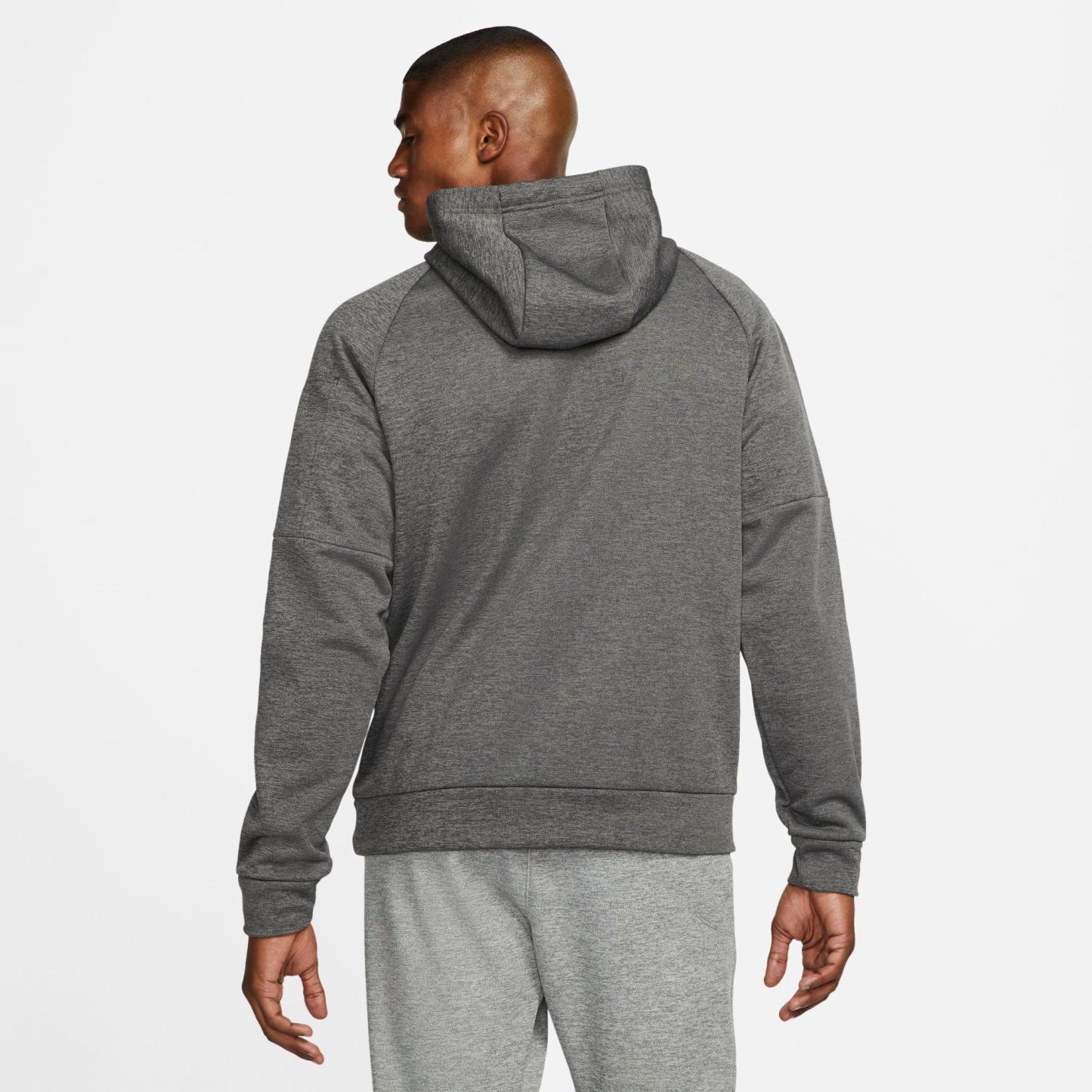 Men's Nithtke Therma-FIT Pullover Training Hoodie - Charcoal Heather/Dark Smoke Grey/Black