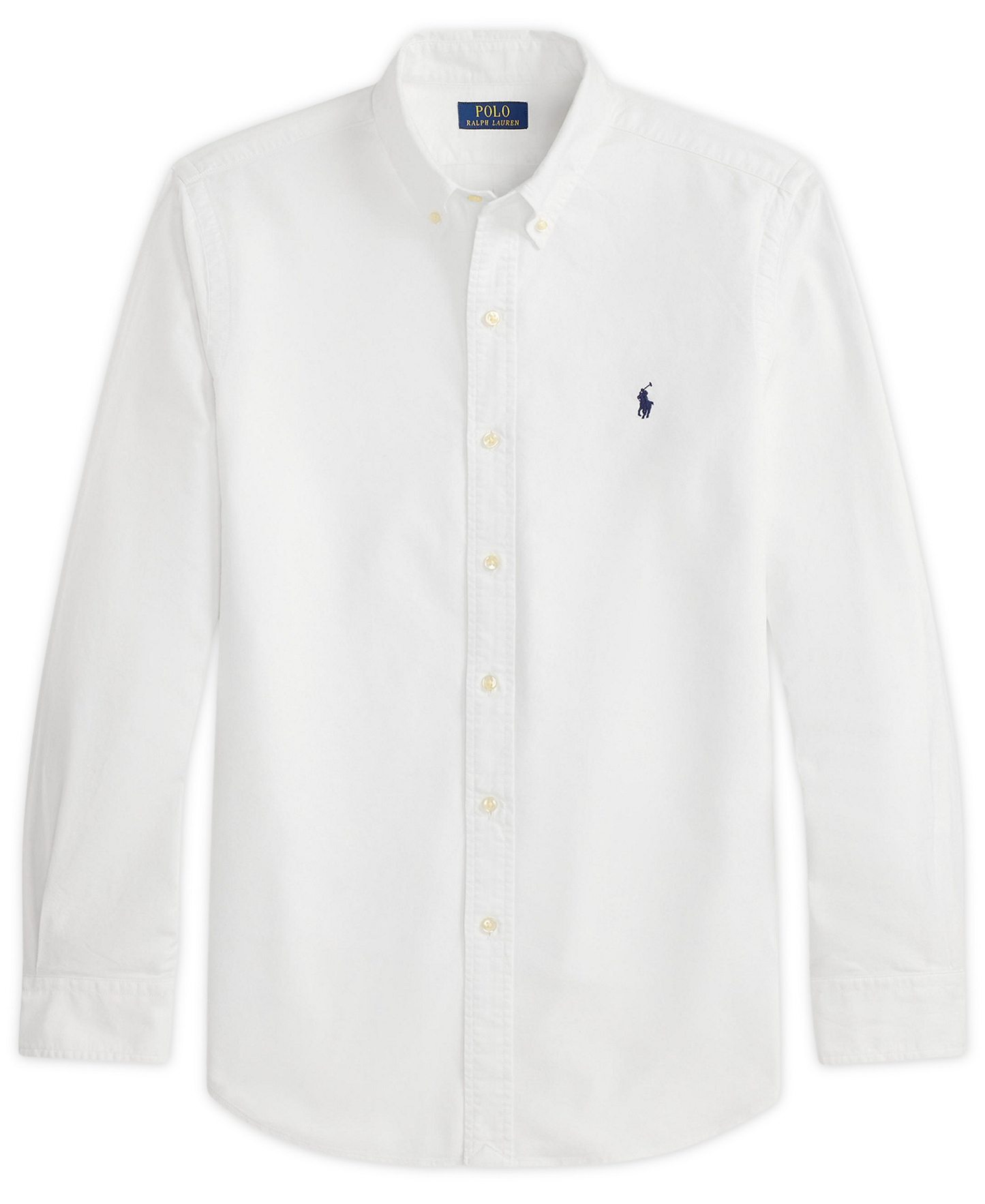Polo Ralph Lauren Men's Garment-Dyed Oxford Shirt - White