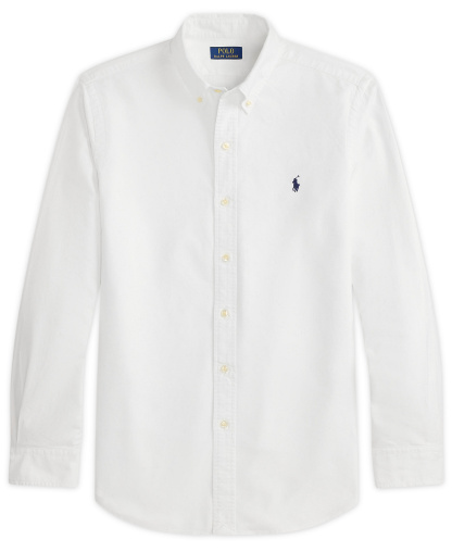 Polo Ralph Lauren Men's Garment-Dyed Oxford Shirt - White