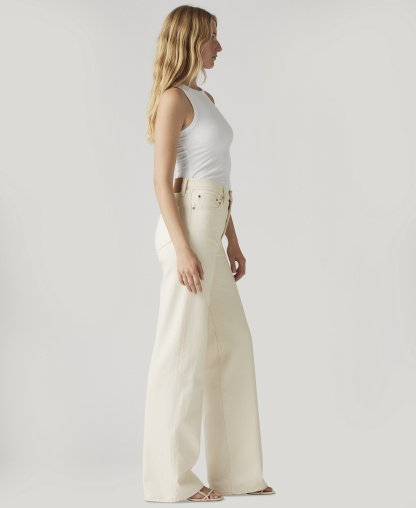 Levi's Premium Women's Ribcage Wide-Leg Jeans - Barely Freezing