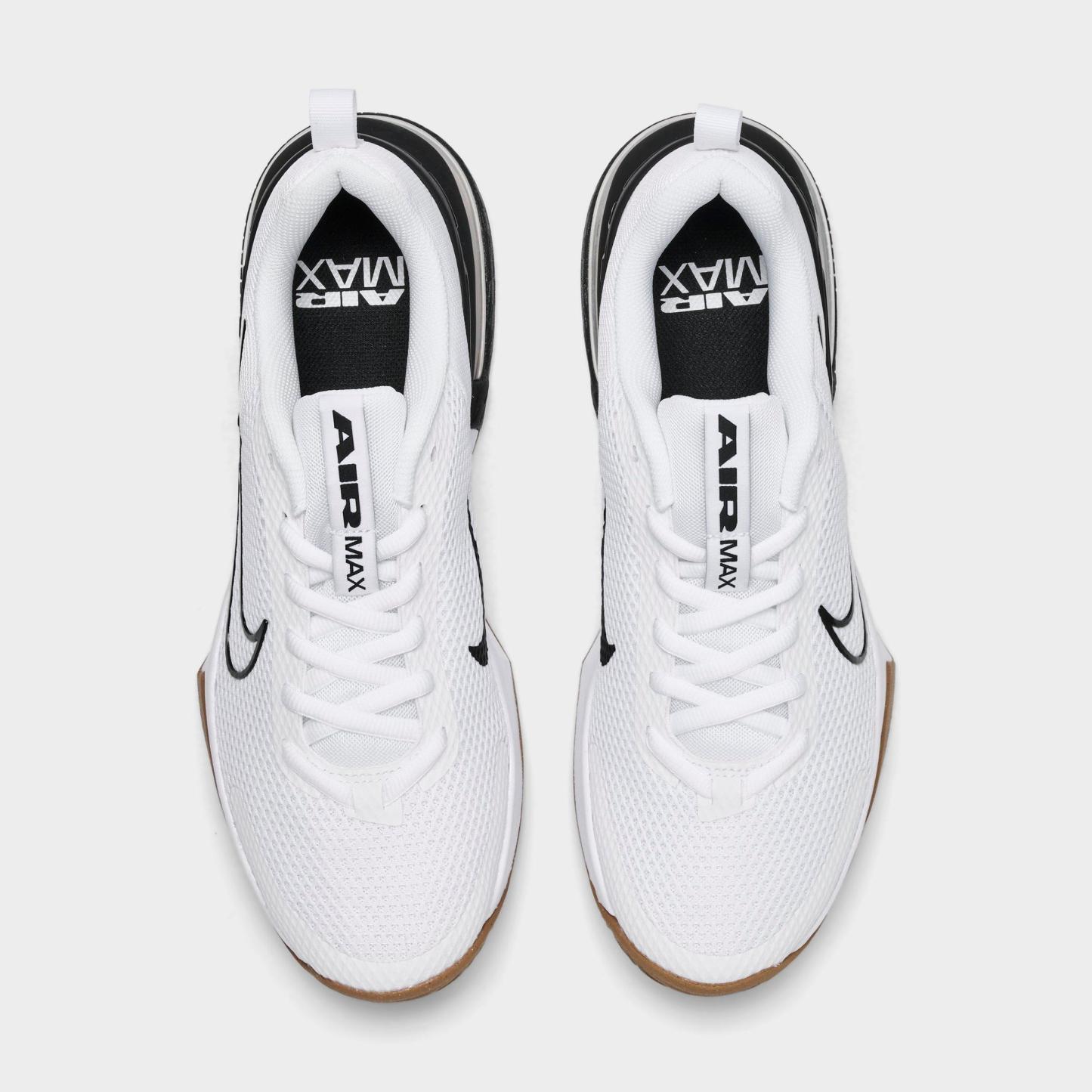 Men's Nithtke Air Max Alpha Trainer 6 Training Shoes - Part 3 - White/Black/Gum Medium Brown/White - Top view