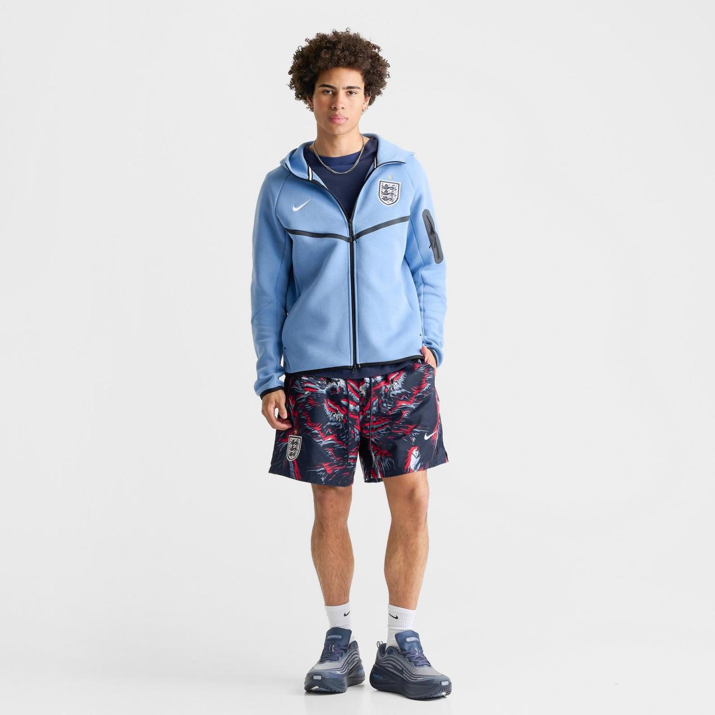 Men's Nike Club England Soccer Flow Shorts - Obsidian/White