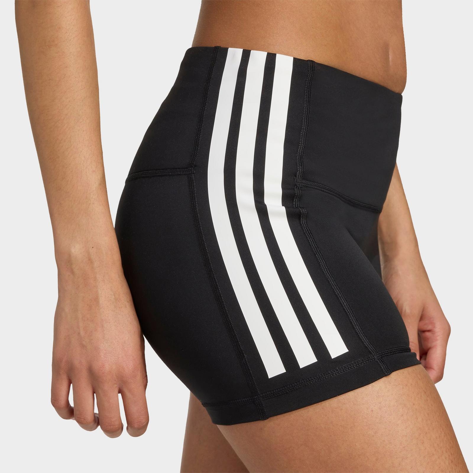 Women's adidas 3-Stripes 4-Inch Volleyball Shorts - Black - view 5