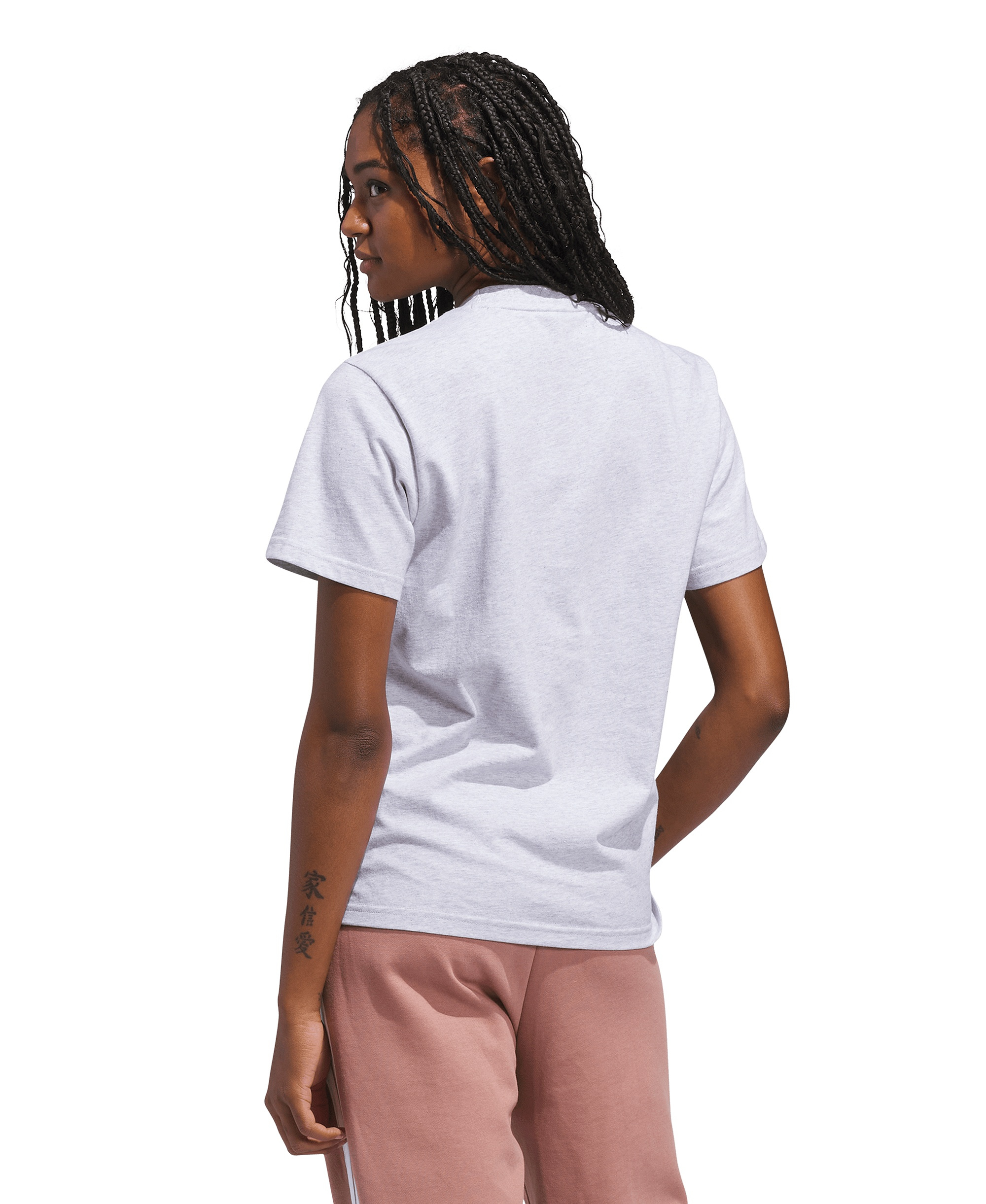 adidas Women's Sports Graphic Crewneck Cotton T-Shirt - Gray