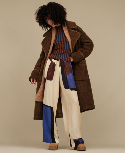 UGG Women's Sema Fluff Coat - Deep Nutmeg