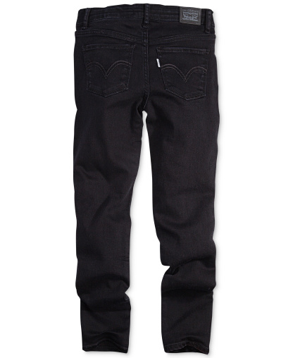 Levi's Big Girls 710 Super Skinny Denim Jeans - Deep Black