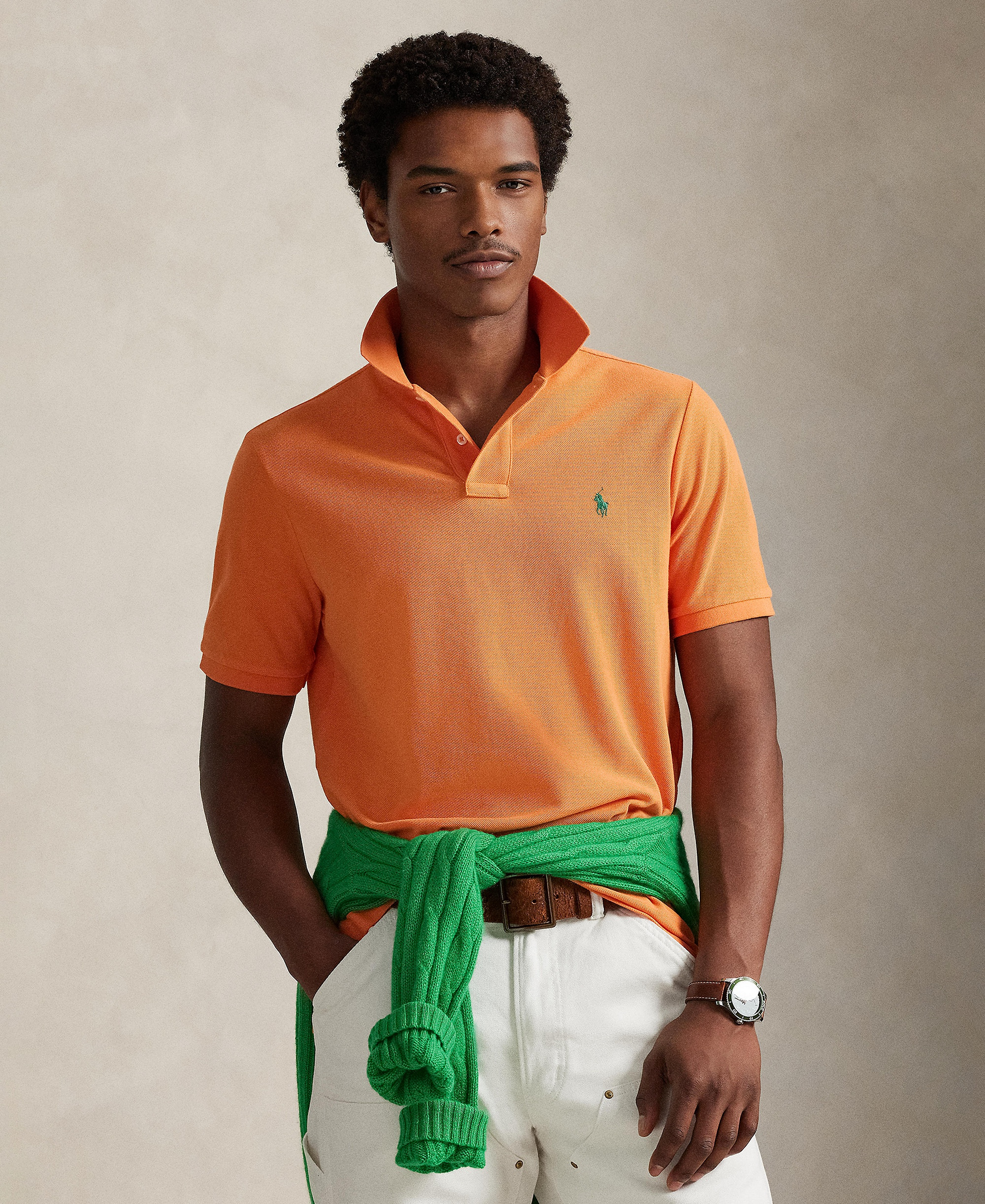 Polo Ralph Lauren Men's Classic-Fit Cotton Polo Shirt - Kona Orange