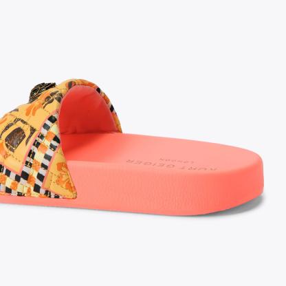 Kurt Geiger London Meena Eagle Slide - Yellow - view 4