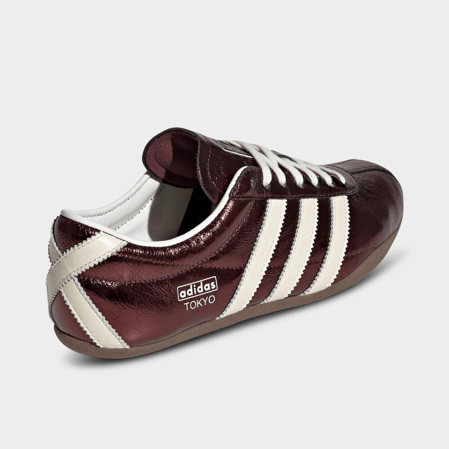 Women's adidas Originals Tokyo Casual Shoes - Part 2 - Maroon/Off White/Gum - Back view
