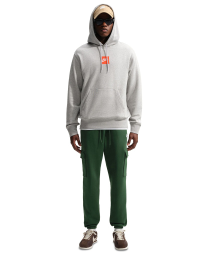 Nike Men's Club Fleece Cargo Regular-Fit Pants - Fir/White