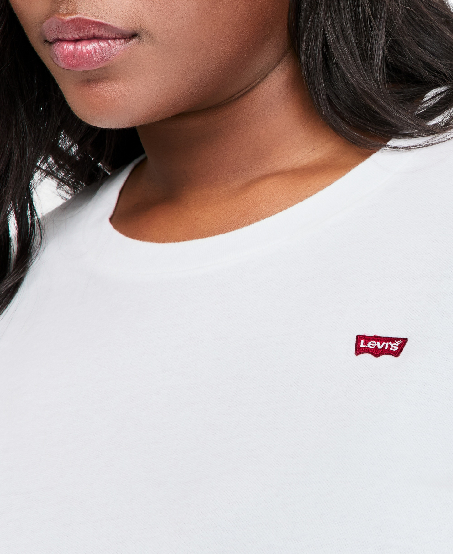 Levi's Women's The Perfect Crew Neck Cotton T-Shirt - White