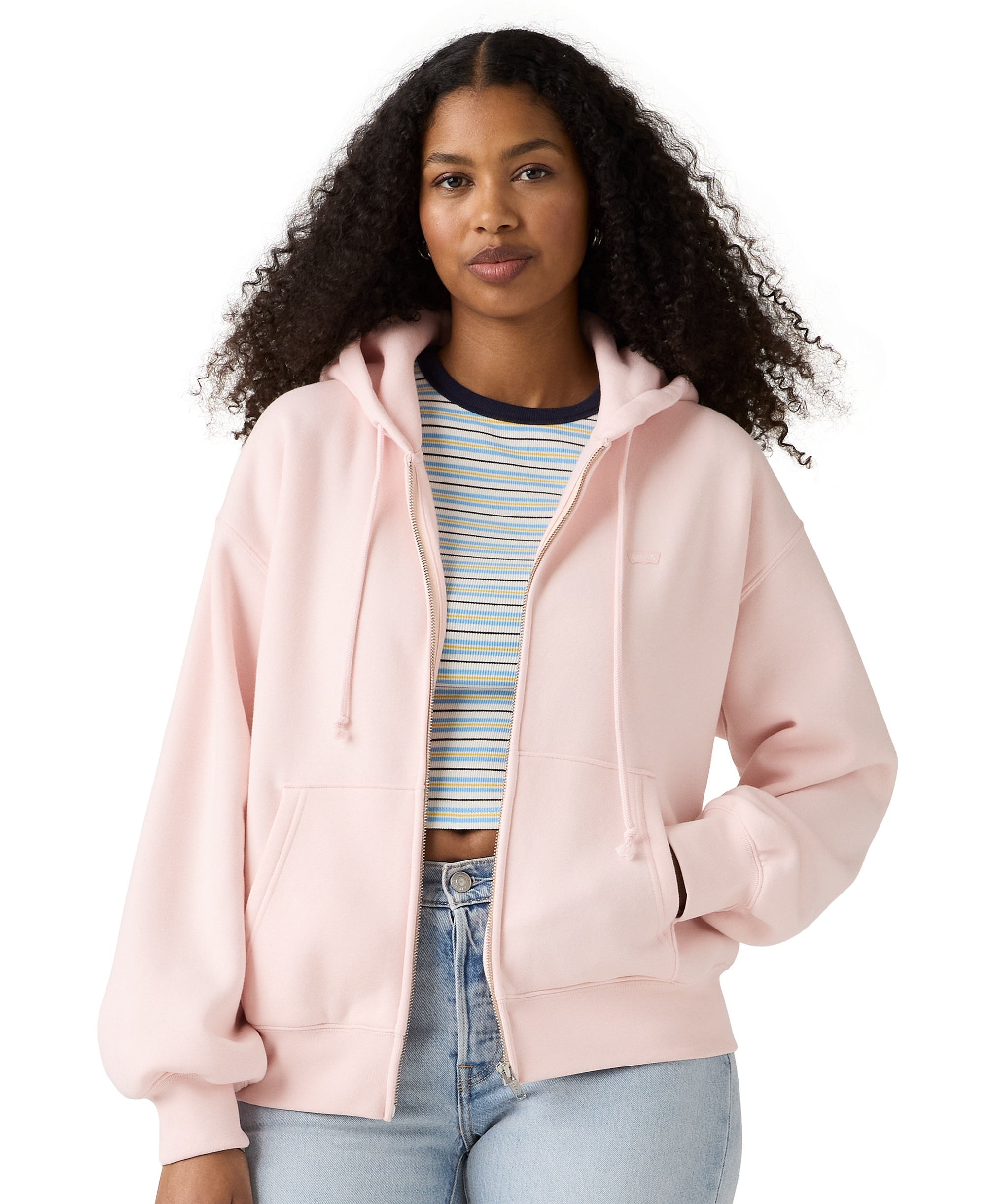 Levi's Women's Graphic Everyday Zip-Up Hoodie - Crystal Pink