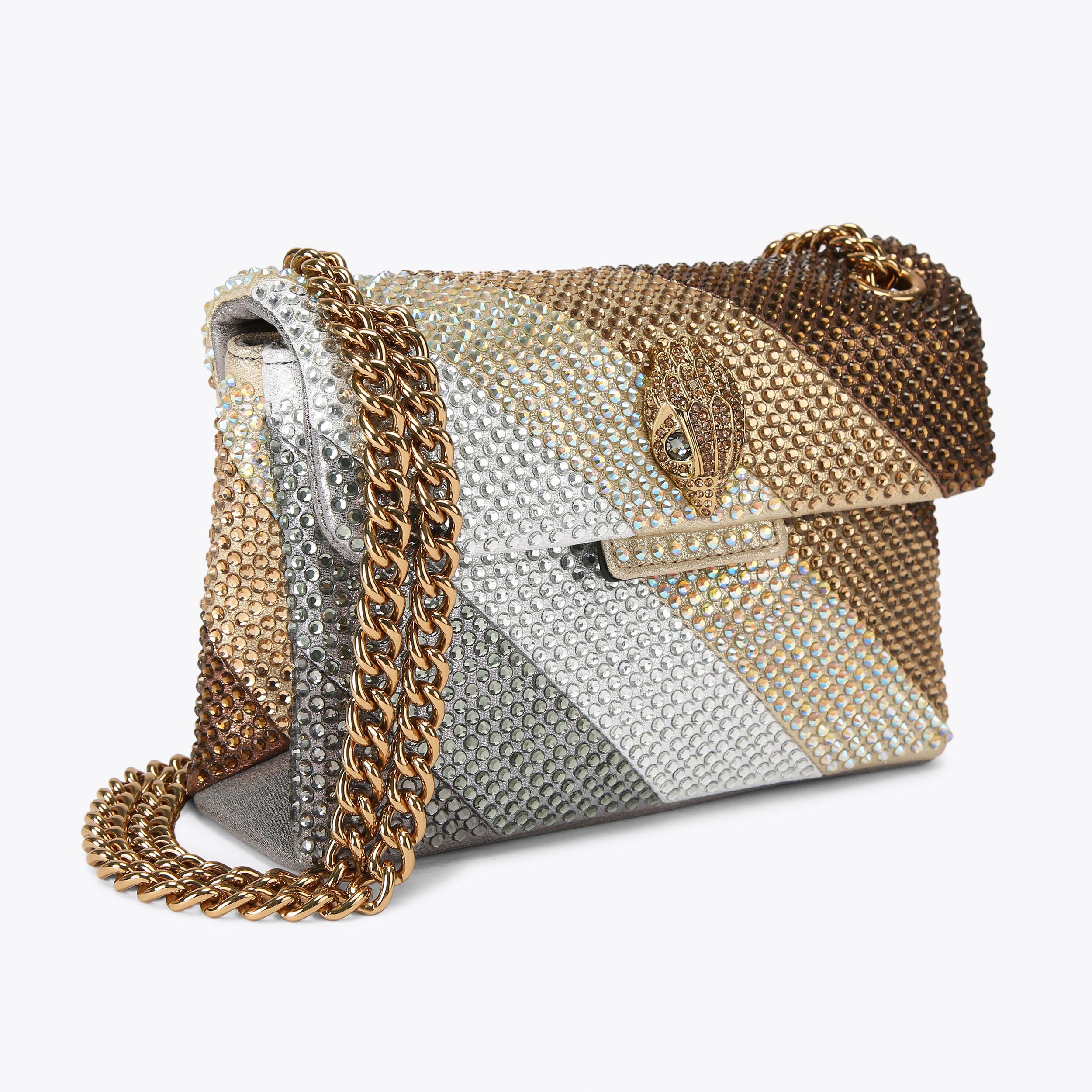 Kurt Geiger London Mini Crystal Kensington Bag - Metallics - view 3