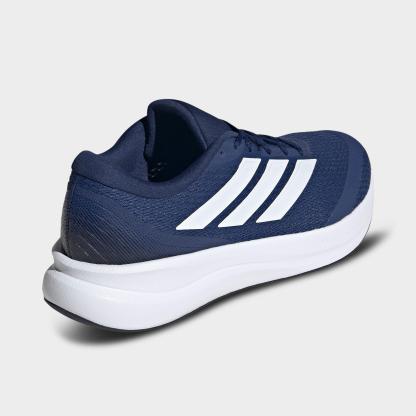 Men's adidas Runfalcon 6 Cloudfoam Running Shoes - Dark Blue/Cloud White/Core Black - Back view