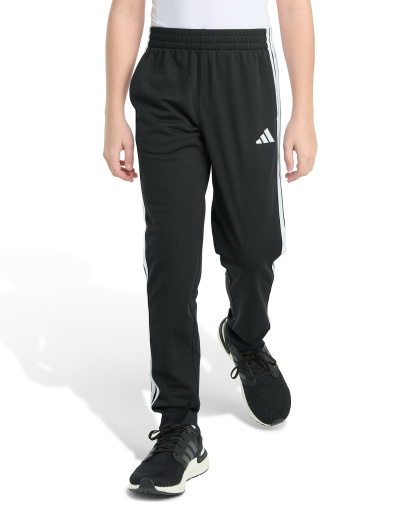 adidas Big Boys Elastic Waistband Tapered Pants - Black