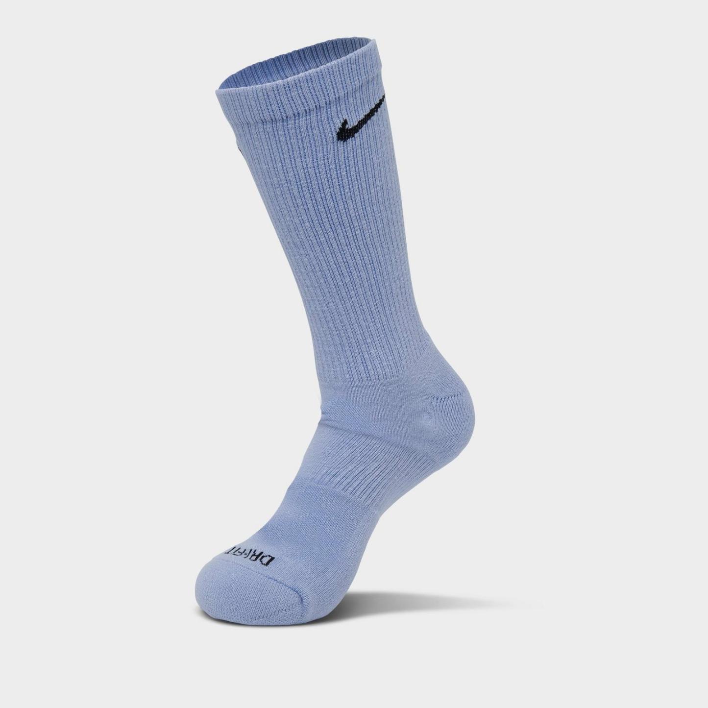 Nike Everyday Plus Cushioned Crew Training Socks (6-Pack) - Cobalt Bliss/Citron