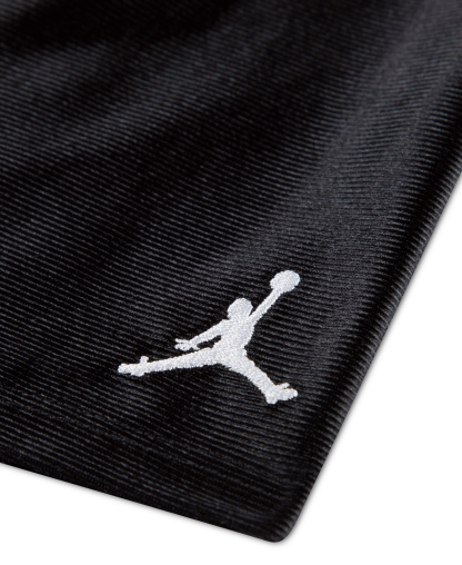Jordan Girls' 4T-6X Flowy Durasheen Crewneck T-Shirt and Shorts, 2-Piece Set - Black/Pink