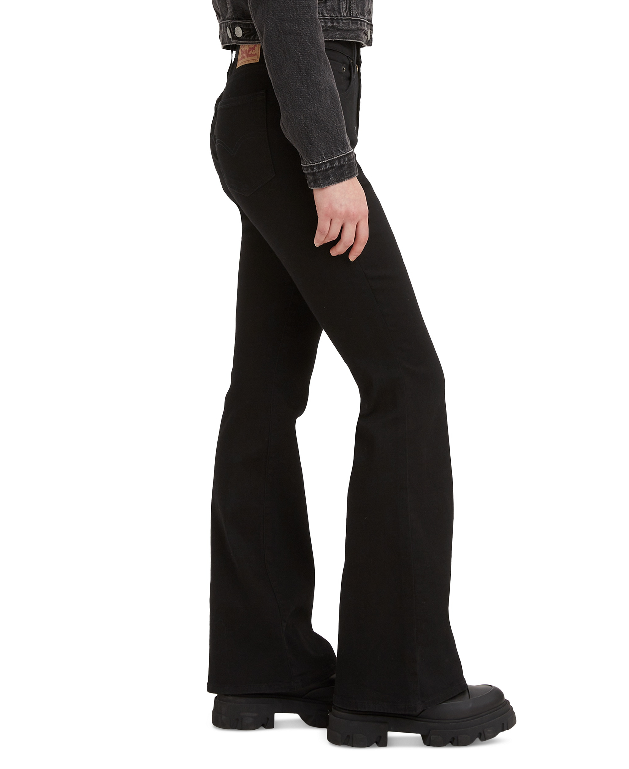 Levi's Women's 726 High-Rise Slim Fit Flare Jeans - Soft Black