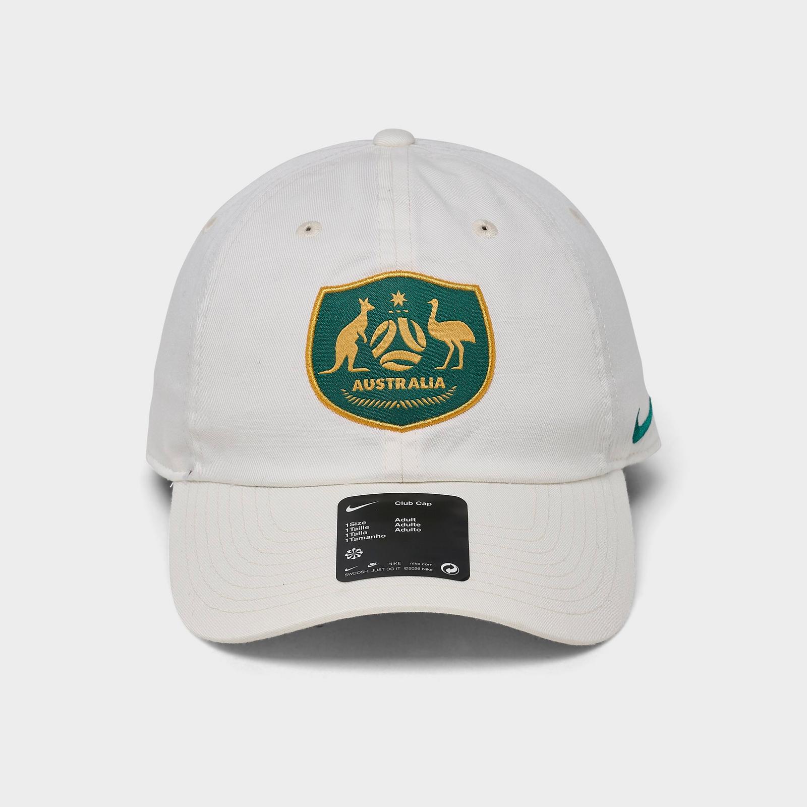 Nike Australia Soccer Club Strapback Hat - Sail/Mystic Green/Sport Gold
