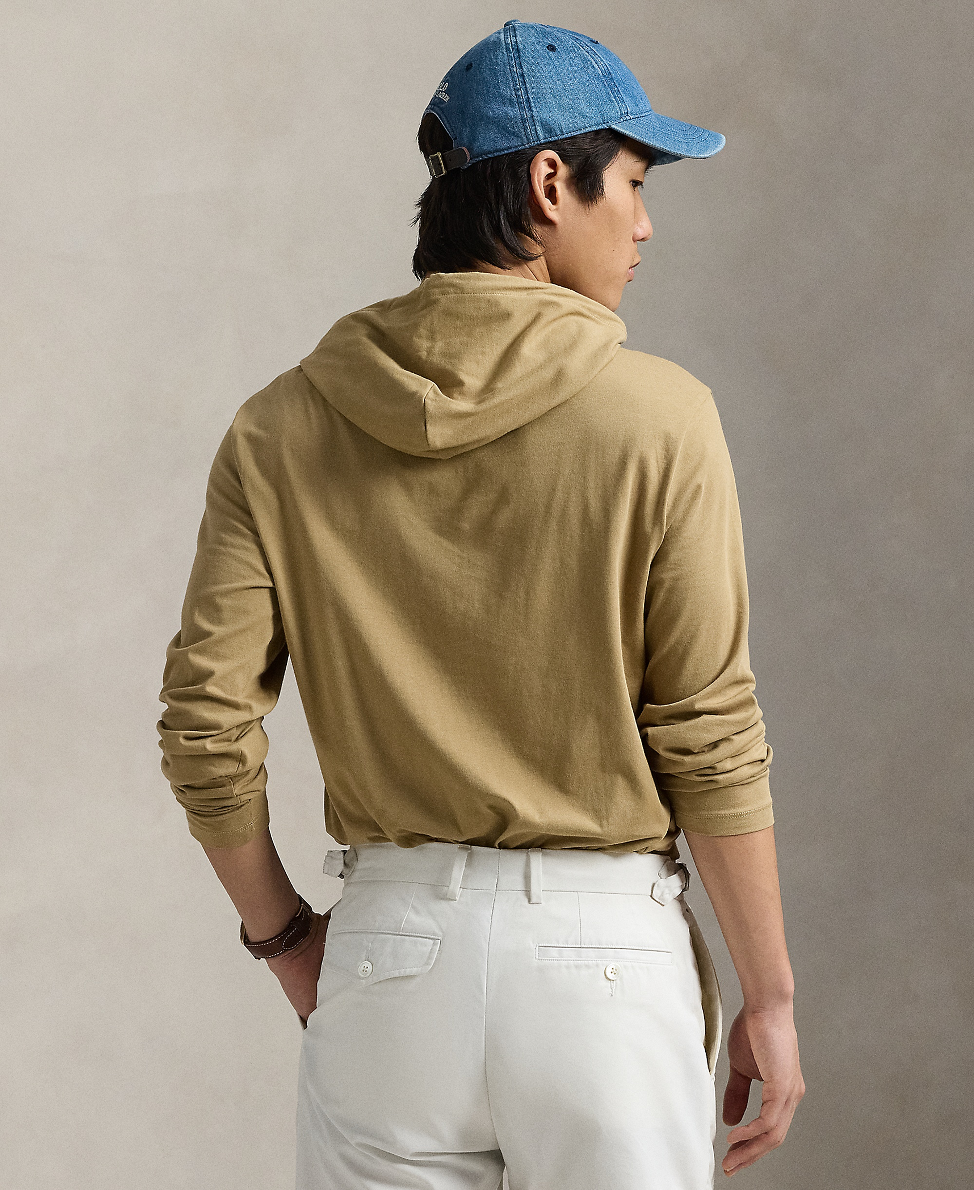 Polo Ralph Lauren Men's Hooded Jersey - Cafe Tan