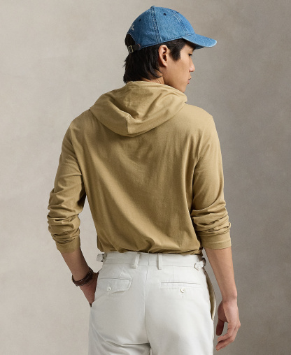 Polo Ralph Lauren Men's Hooded Jersey - Cafe Tan