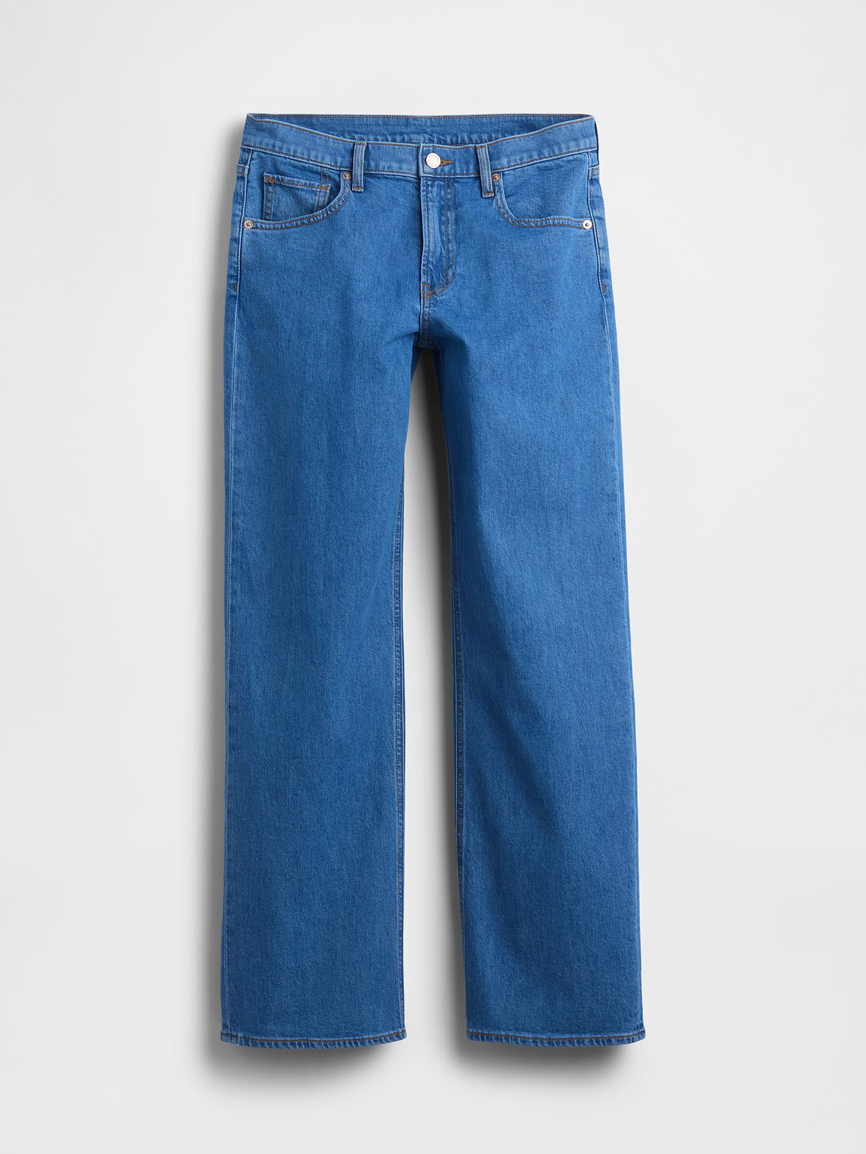 Low Rise '90s Loose Jeans - Medium blue wash