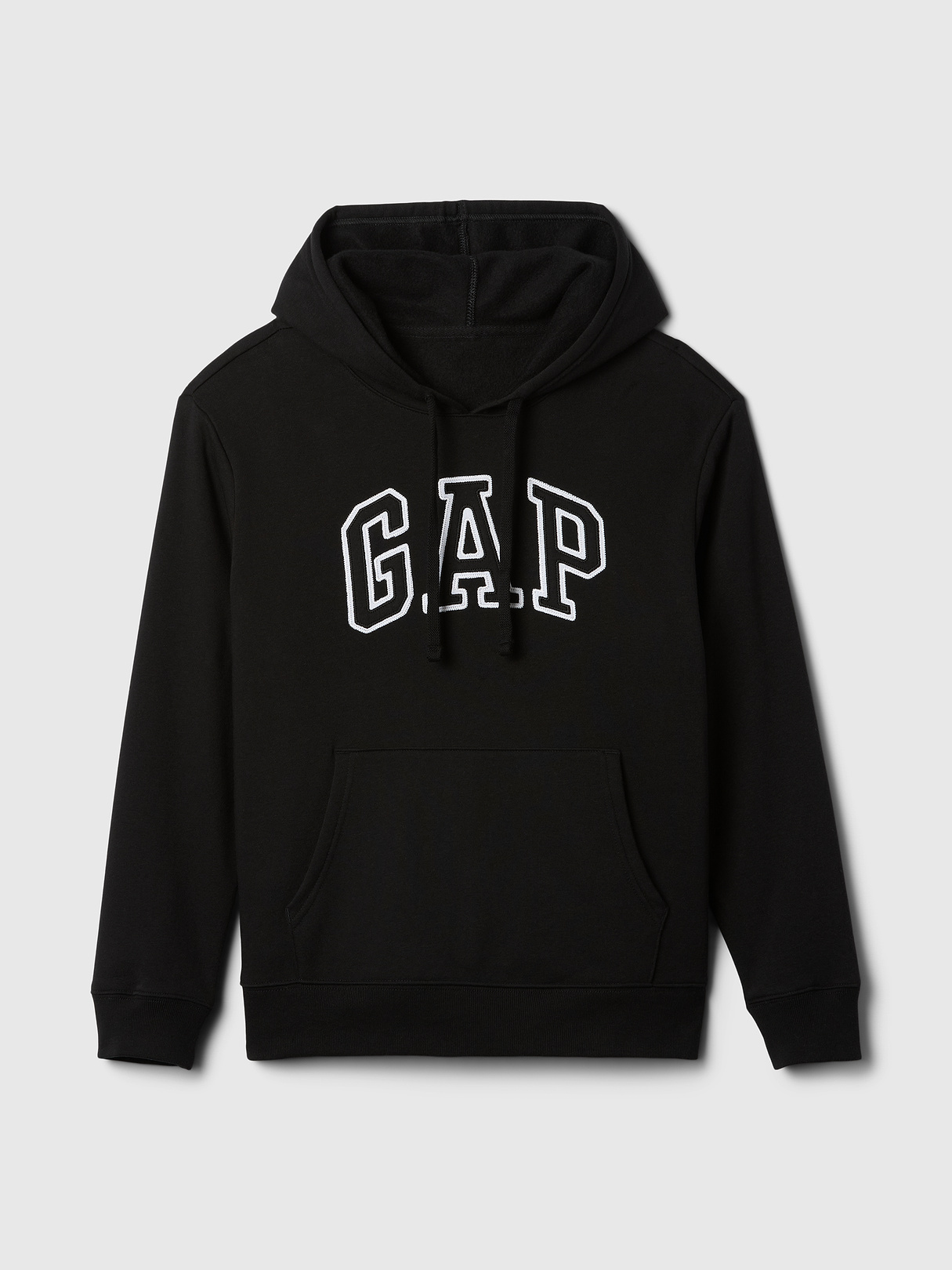 Relaxed Gap Logo Hoodie - black
